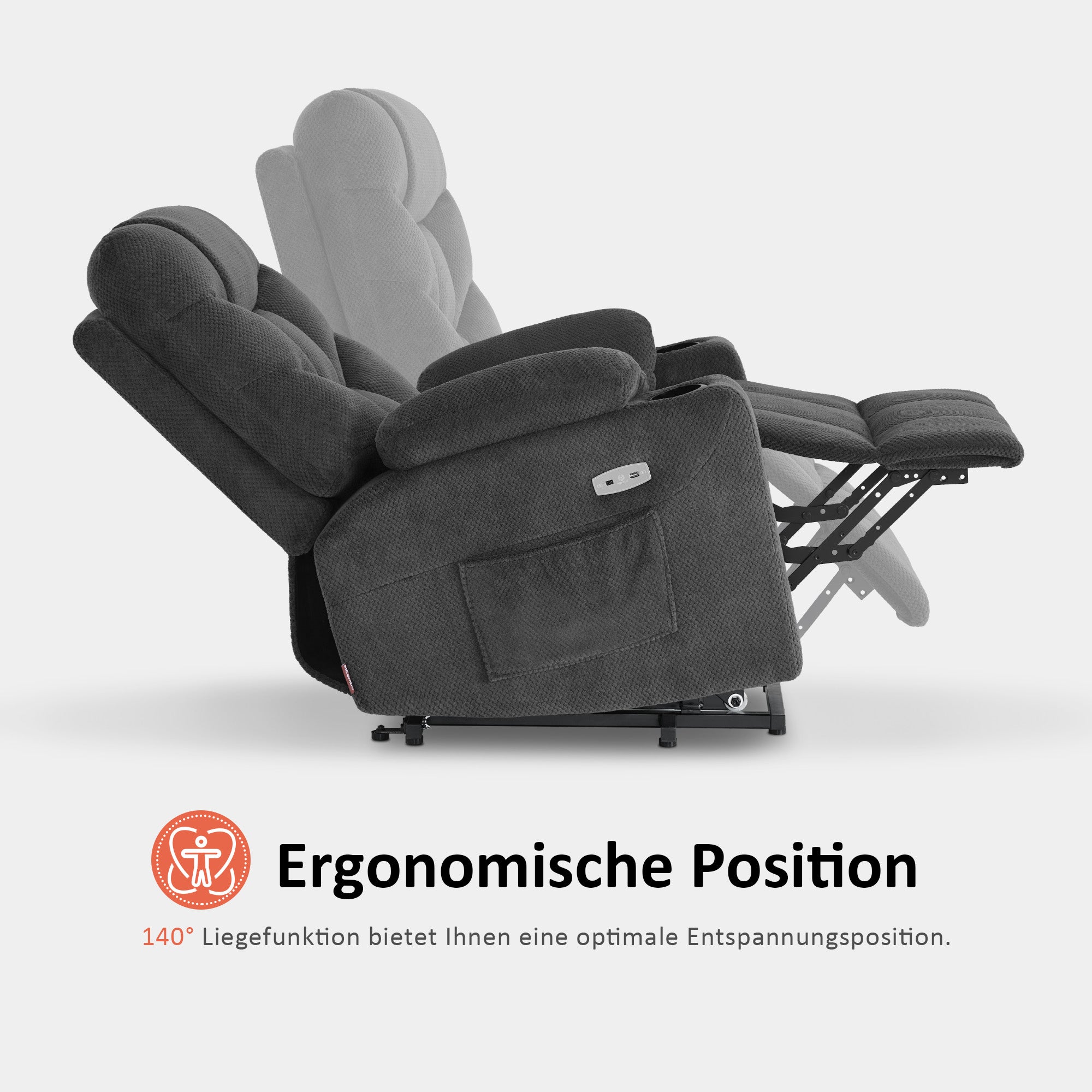 elektrische relaxfauteuil met sta-op hulp en USB 7286 – foto 22