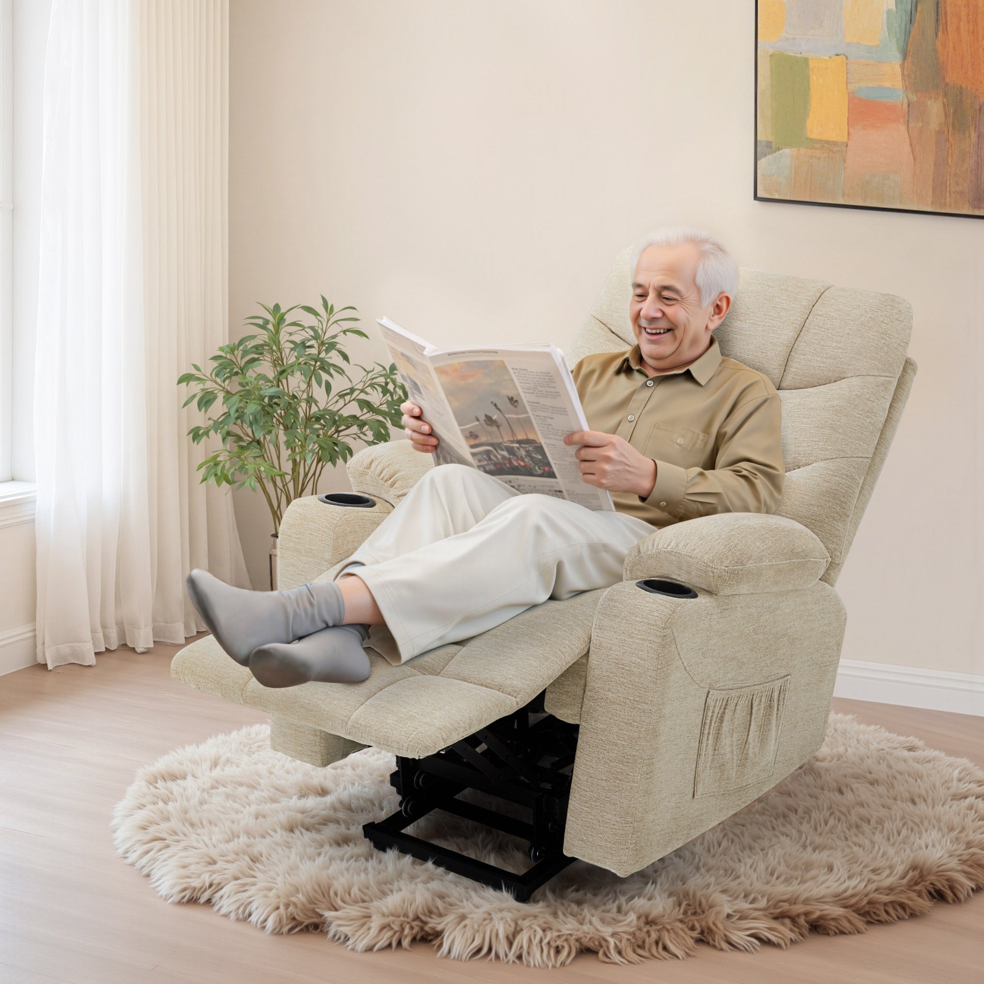 elektrische relaxfauteuil met sta-op hulp en USB 7286 – foto 27