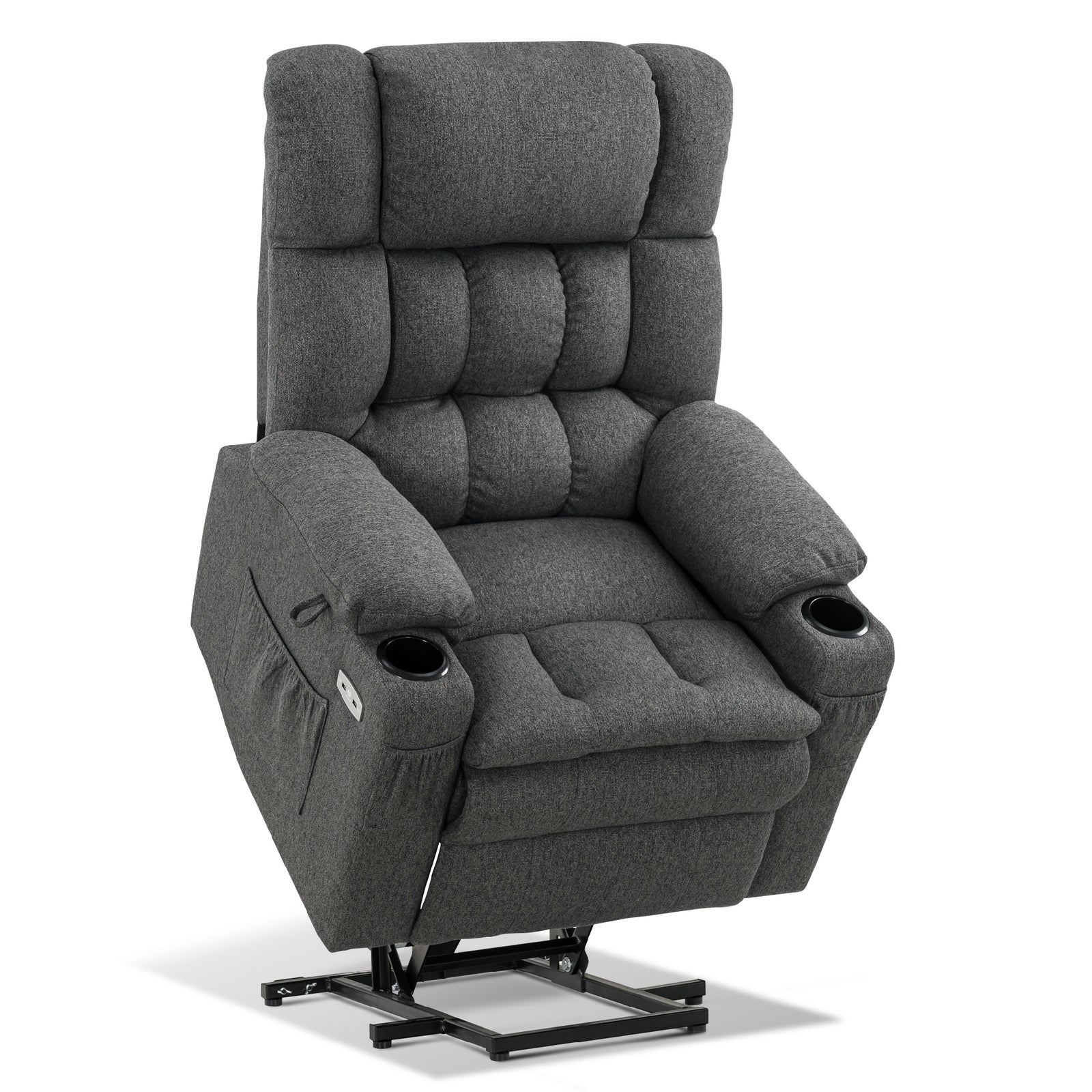 Elektrische Sta-op Relaxfauteuil 7546, 3 Motoren, USB, Tot 165° Ligstand – foto 17