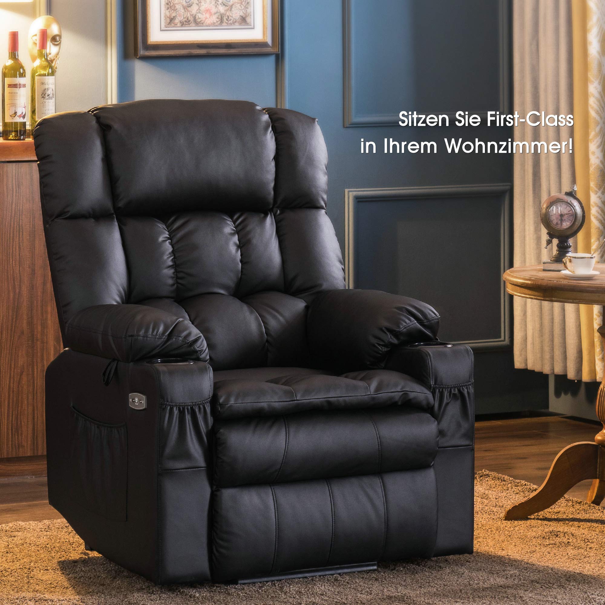 Elektrische Sta-op Relaxfauteuil 7546, 3 Motoren, USB, Tot 165° Ligstand – foto 10