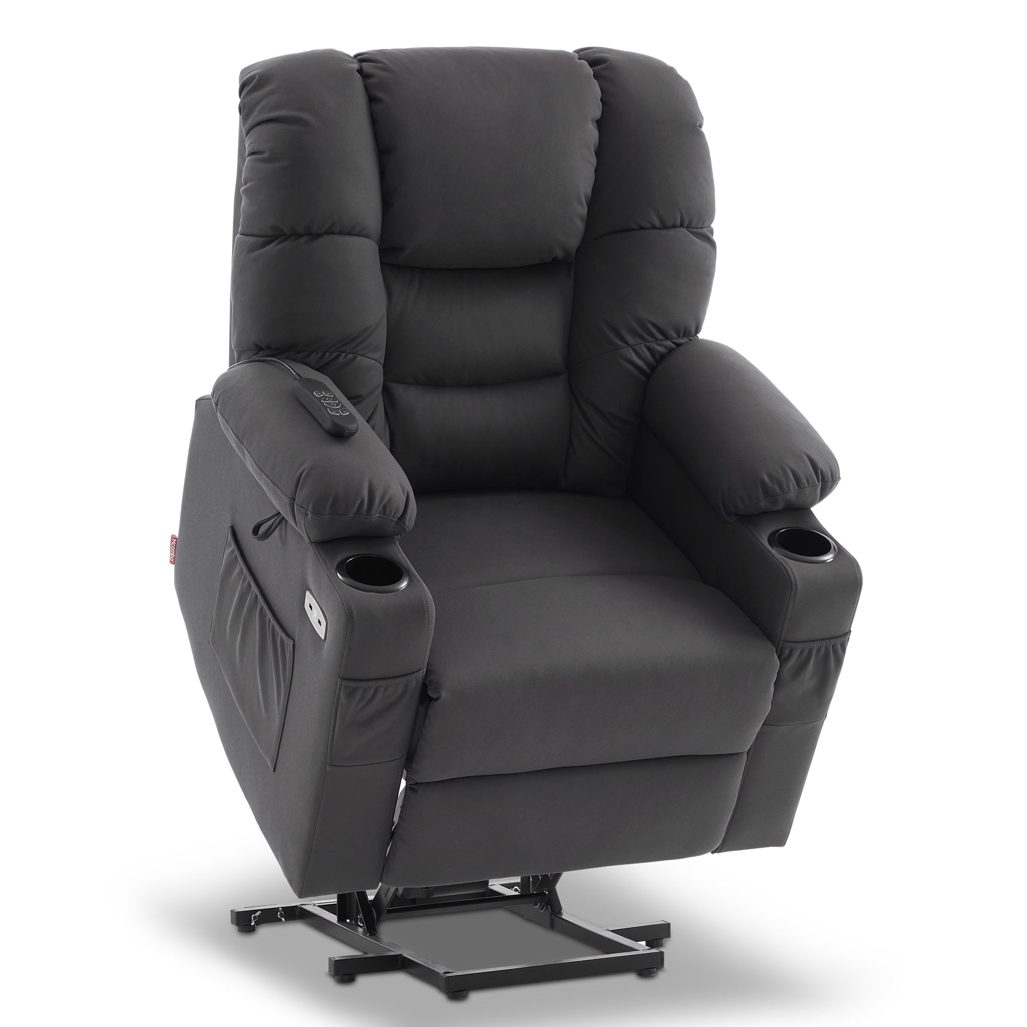elektrische relaxfauteuil met sta-op hulp, 3 motoren, ligstand, USB – foto 1