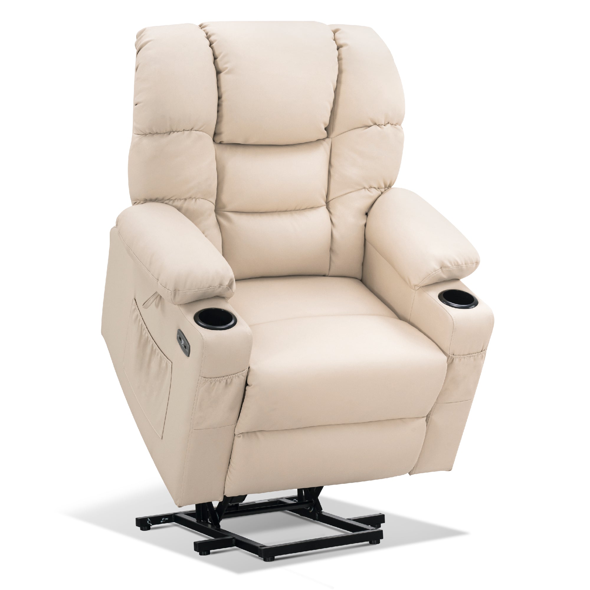 elektrische relaxfauteuil met sta-op hulp, 3 motoren, ligstand, USB – foto 24