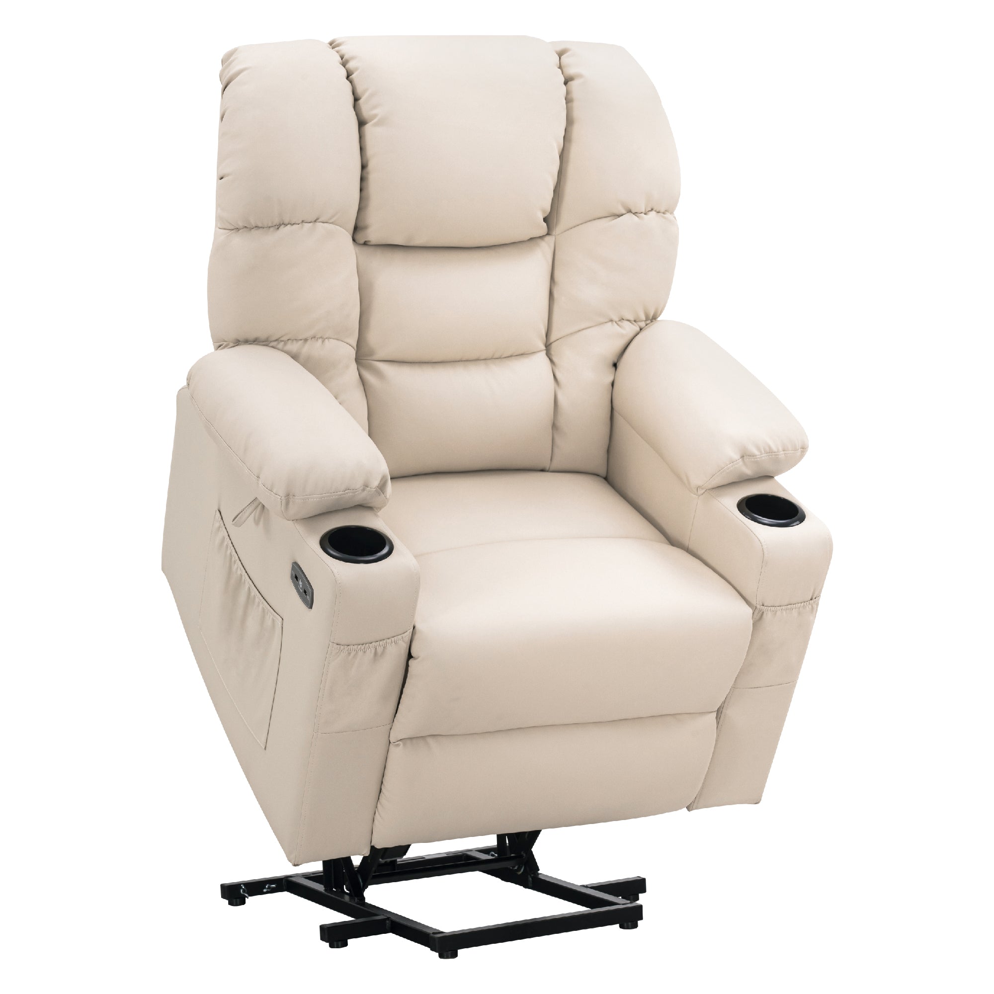 elektrische relaxfauteuil met sta-op hulp, 3 motoren, ligstand, USB – foto 27