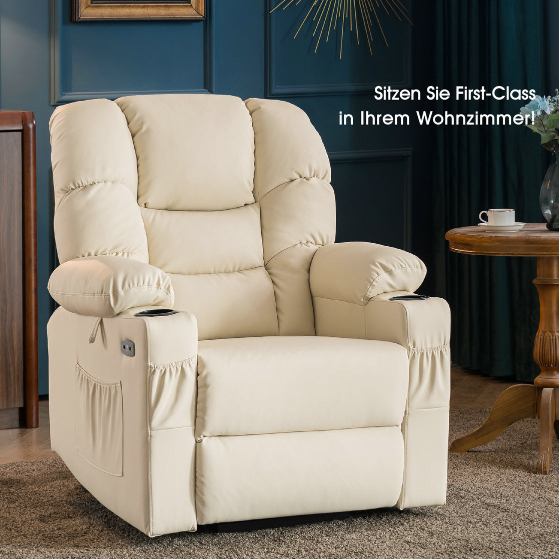 elektrische relaxfauteuil met sta-op hulp, 3 motoren, ligstand, USB – foto 36