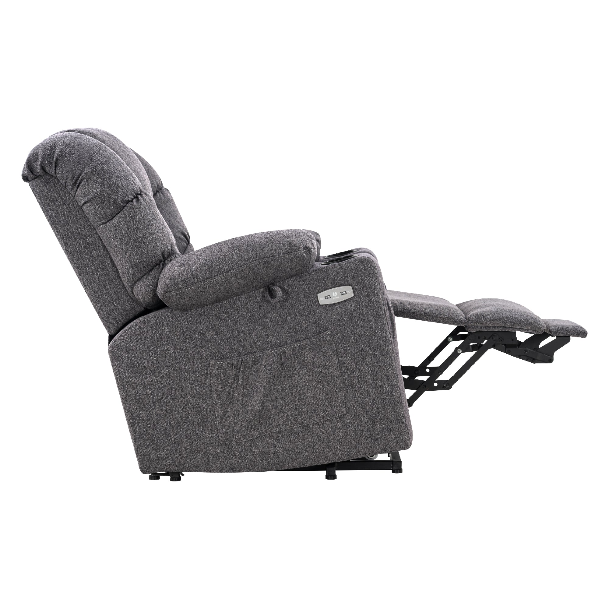 elektrische relaxfauteuil met sta-op hulp, 3 motoren, ligstand, USB – foto 42