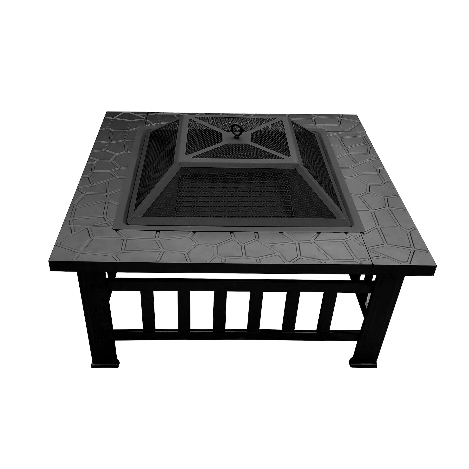 Vuurkorf Terrashaard met Grillrooster Tuinhaard Vuurplaats 0039BK – foto 4