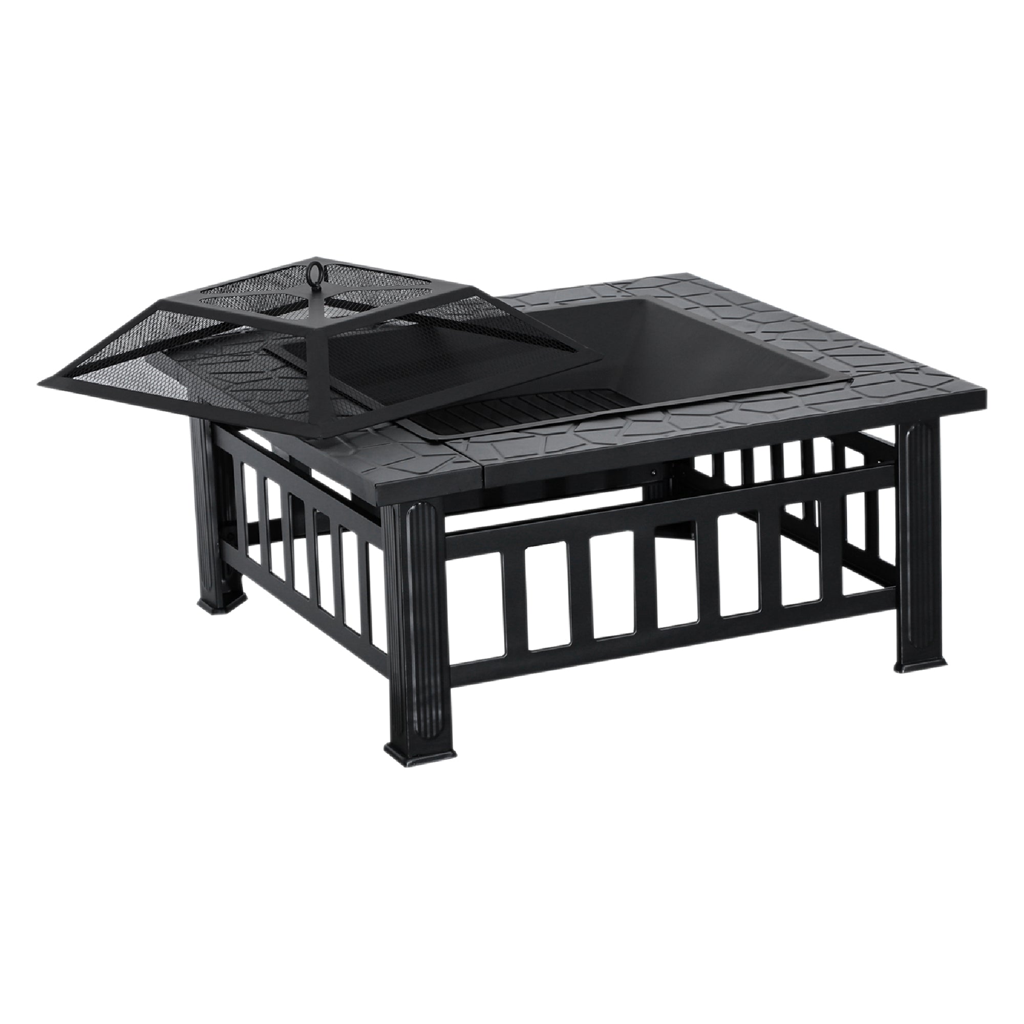 Vuurkorf Terrashaard met Grillrooster Tuinhaard Vuurplaats 0039BK – foto 10
