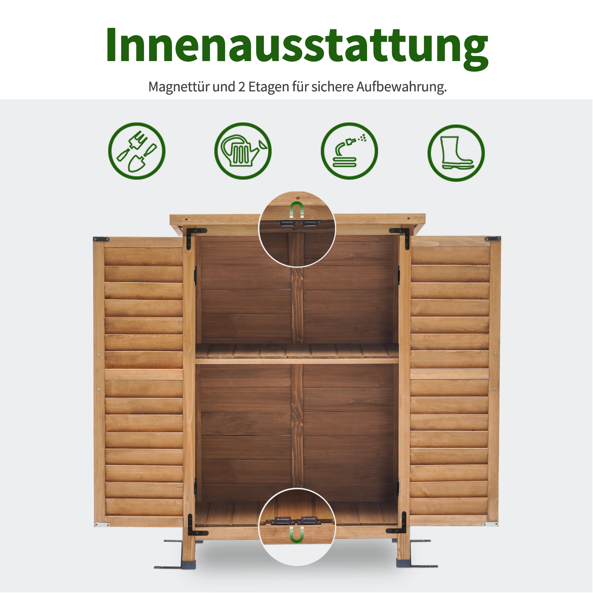 Tuinkast Gereedschapshuisje Gereedschapsschuur Tuinkast Hout 0690 – foto 4