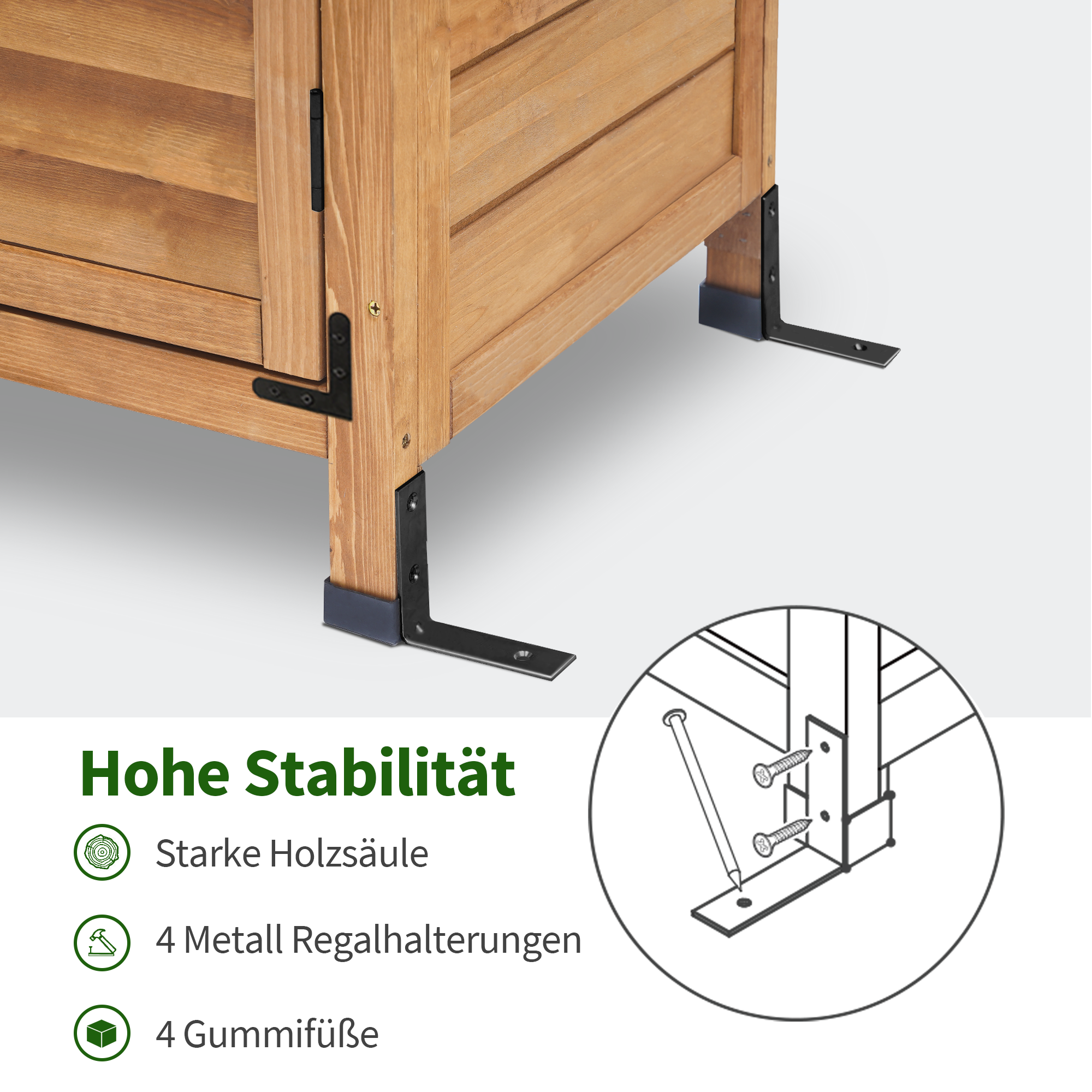 Tuinkast Gereedschapshuisje Gereedschapsschuur Tuinkast Hout 0690 – foto 7
