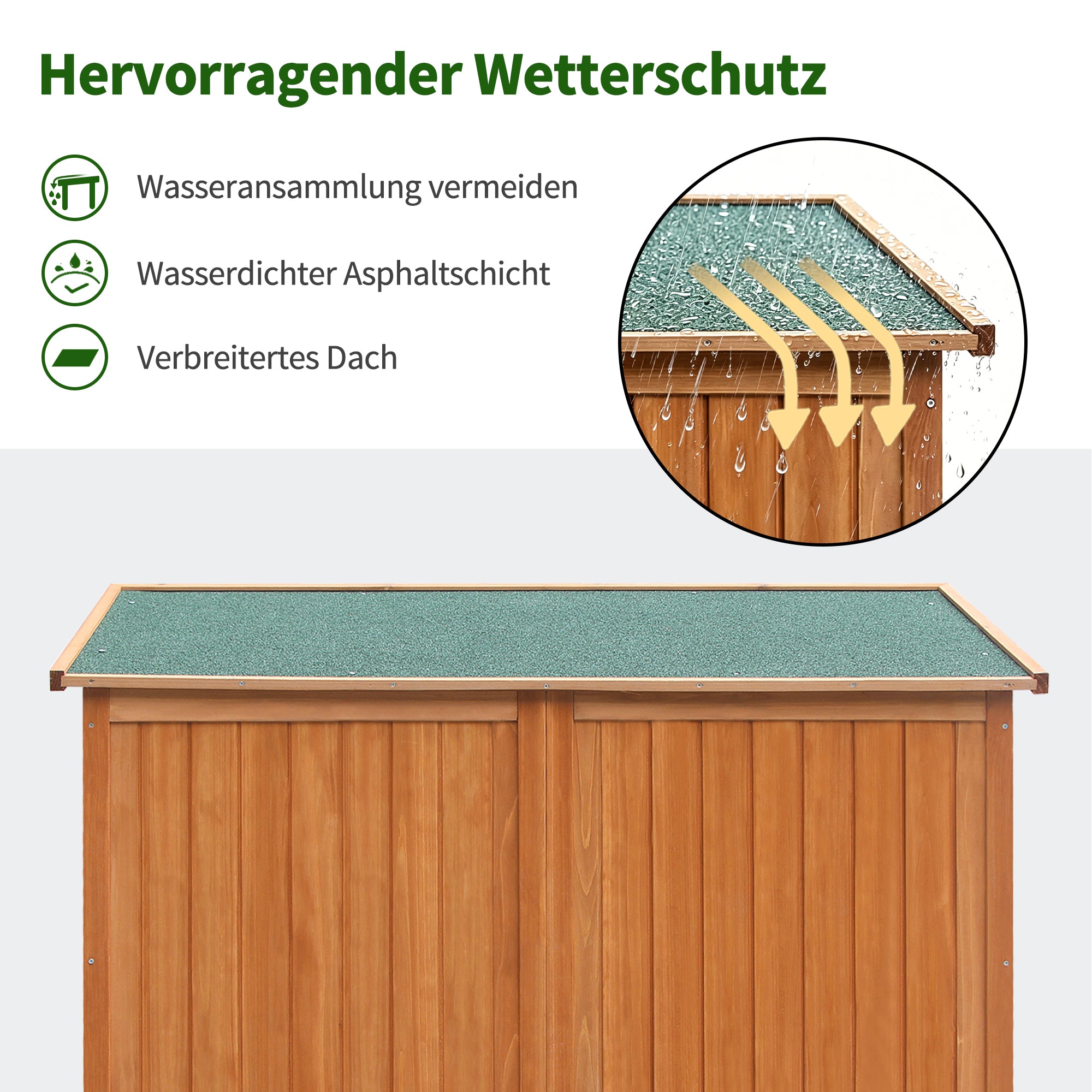 Tuinkast Outdoor Schuur Gereedschapskast Hout 1280 – foto 5