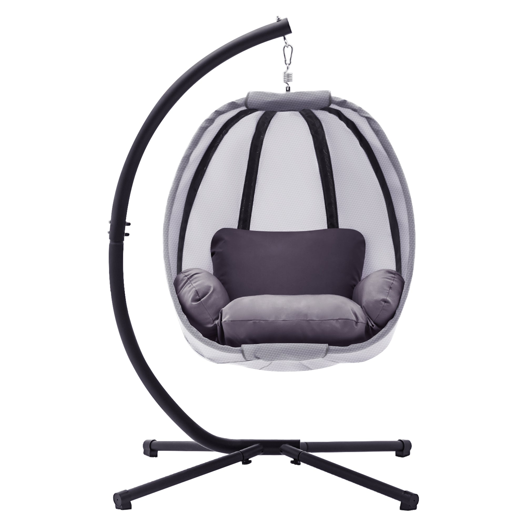 Hangstoel Schommelstoel Korf inclusief Frame Hangkorf Kussen 8072 – foto 2