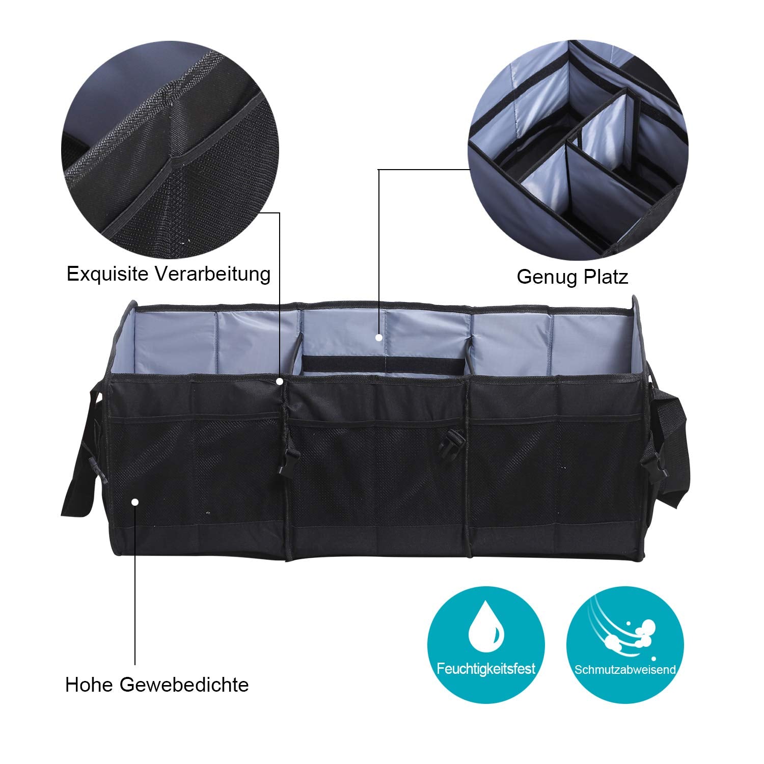 opvouwbare kofferbak organizer van Oxfordstof OG01 – foto 4