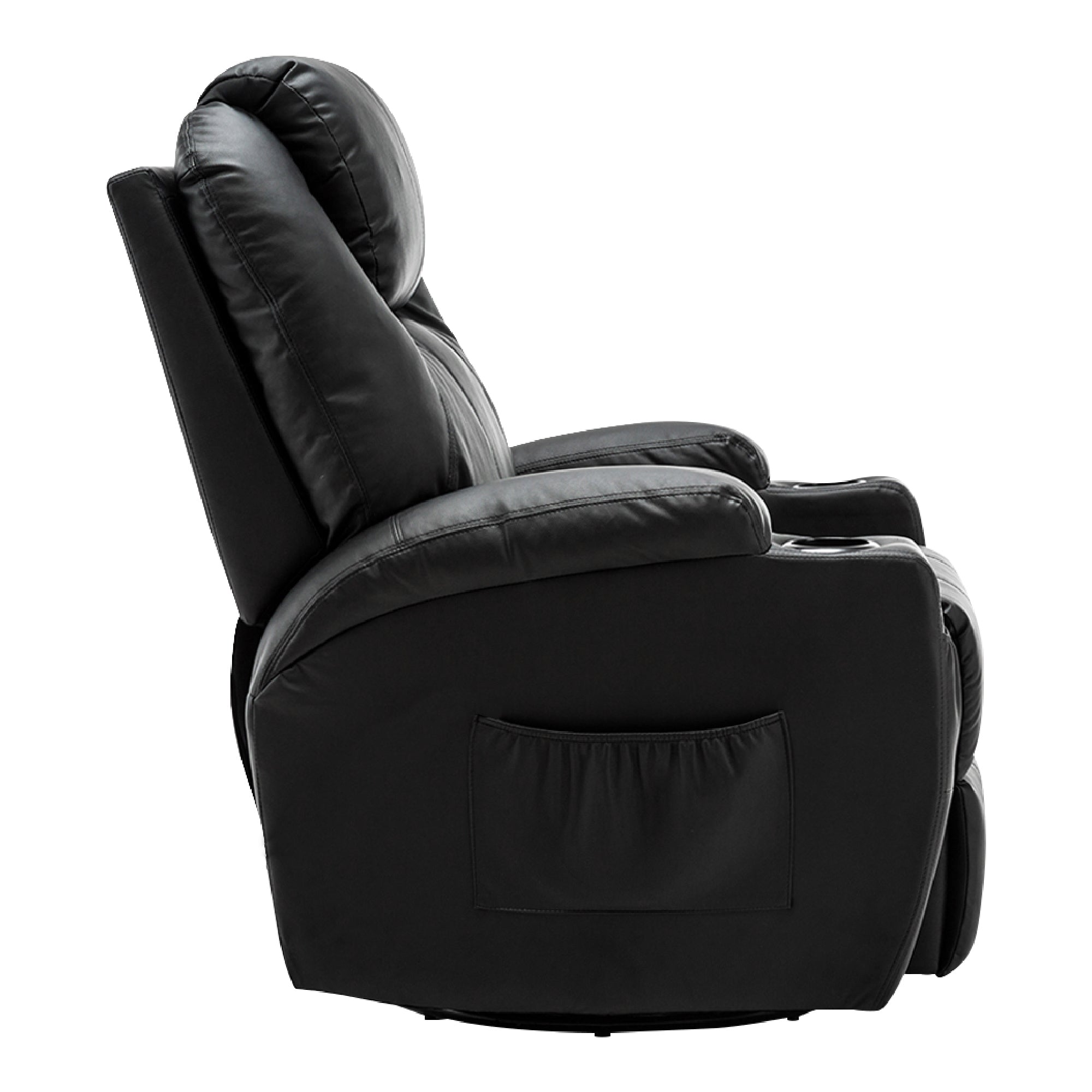 Massagestoel Relaxfauteuil 7020, verwarmd, 360° draaibaar, schommel, handmatig verstelbaar – foto 3