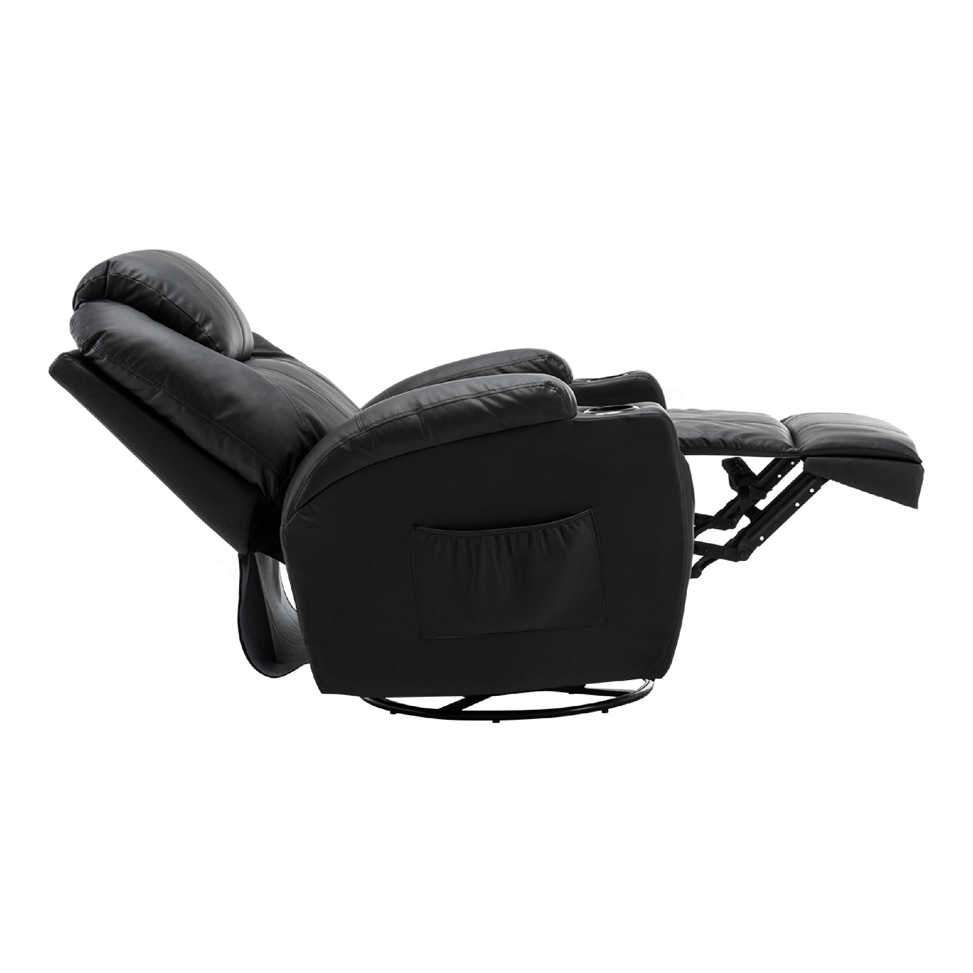 Massagestoel Relaxfauteuil 7020, verwarmd, 360° draaibaar, schommel, handmatig verstelbaar – foto 10