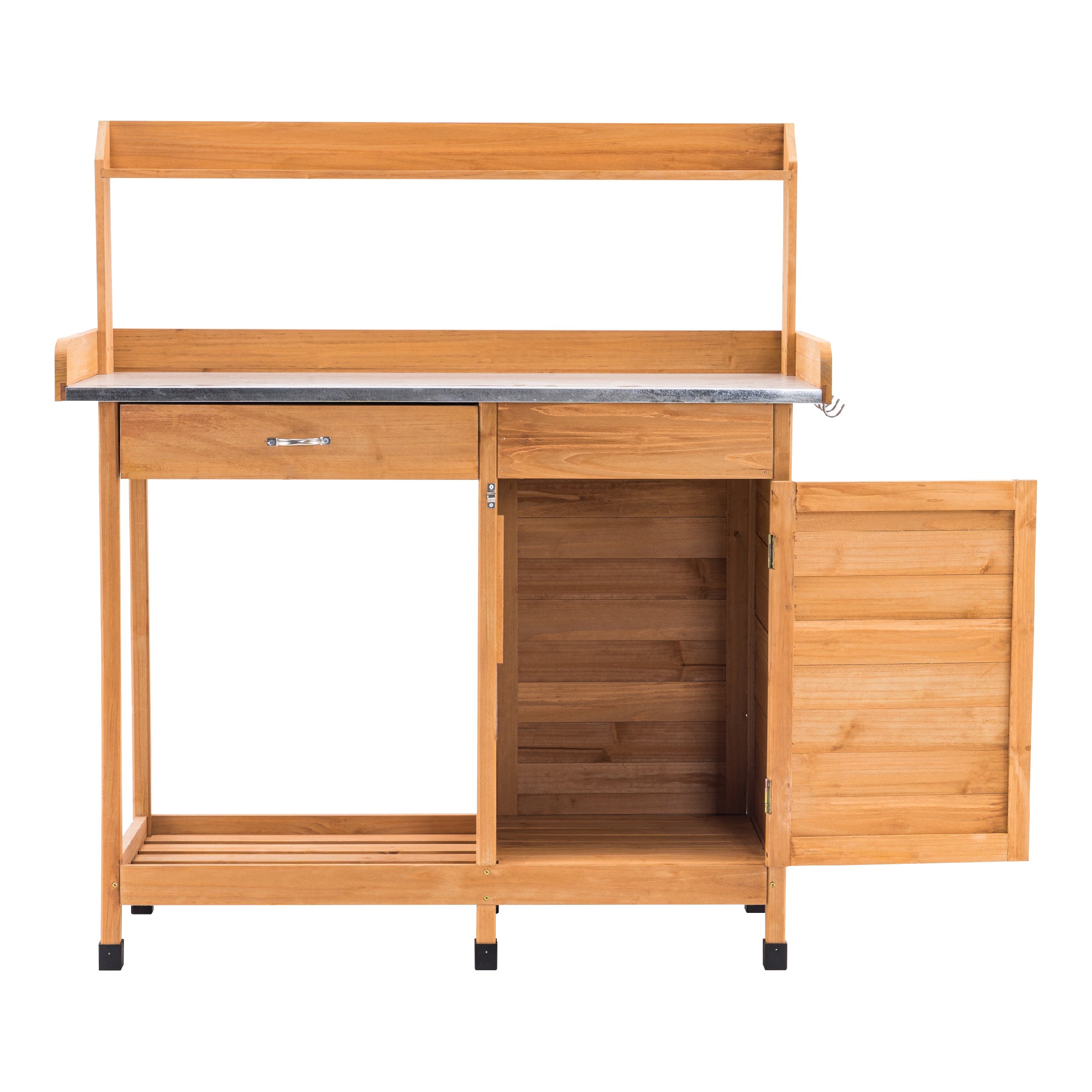 Plantentafel met Lade, Opbergruimte, Verzinkt Werkblad & Kast, 0440 – foto 15