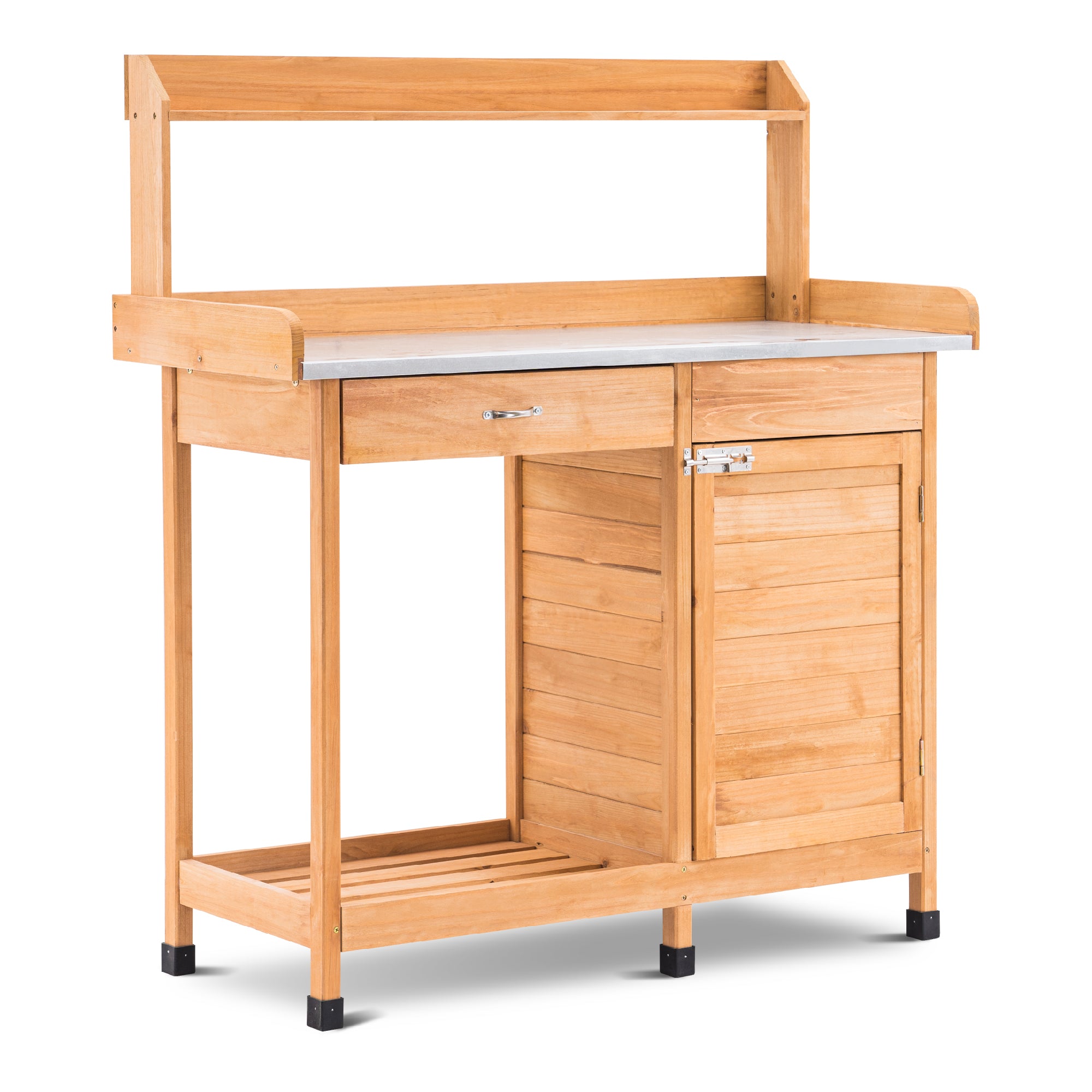 Plantentafel met Lade, Opbergruimte, Verzinkt Werkblad & Kast, 0440 – foto 8