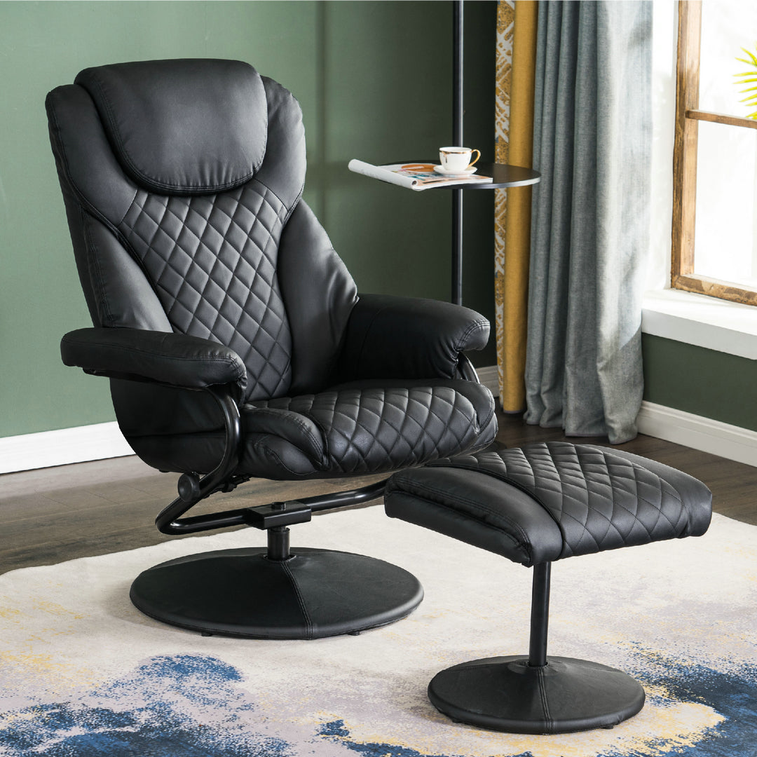 Relaxfauteuil TV-Stoel Draaistoel met Voetenbank, 360° Draaibaar, 9022 – foto 7