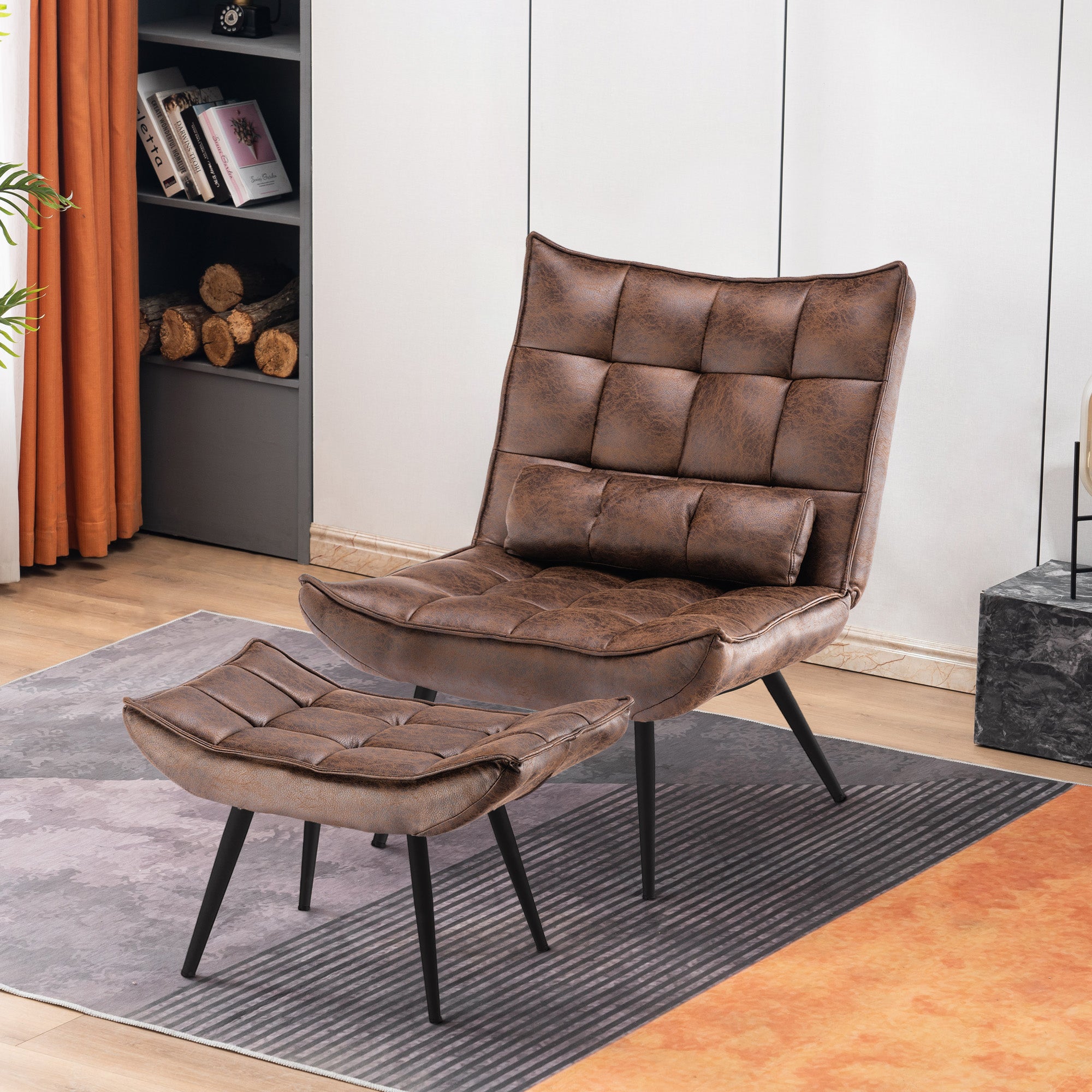 Relaxfauteuil TV-stoel Microvezel met/zonder hocker, 4778, 4779 – foto 19