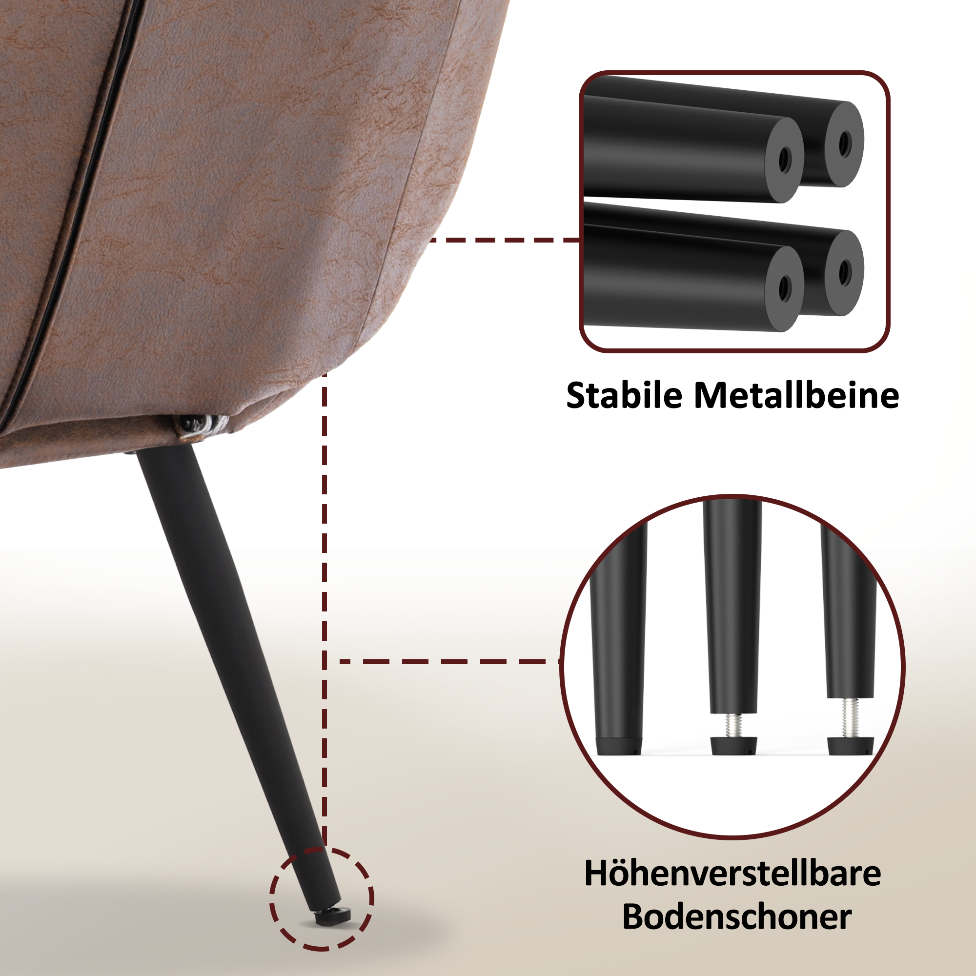 Relaxfauteuil TV-stoel Microvezel met/zonder hocker, 4778, 4779 – foto 23