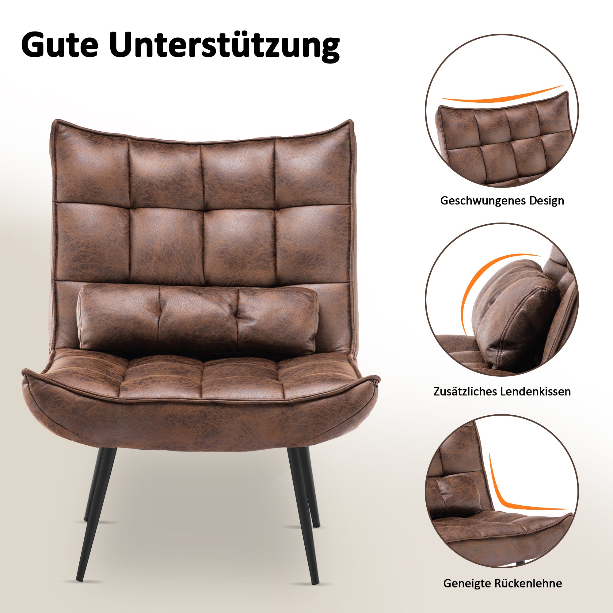 Relaxfauteuil TV-stoel Microvezel met/zonder hocker, 4778, 4779 – foto 28