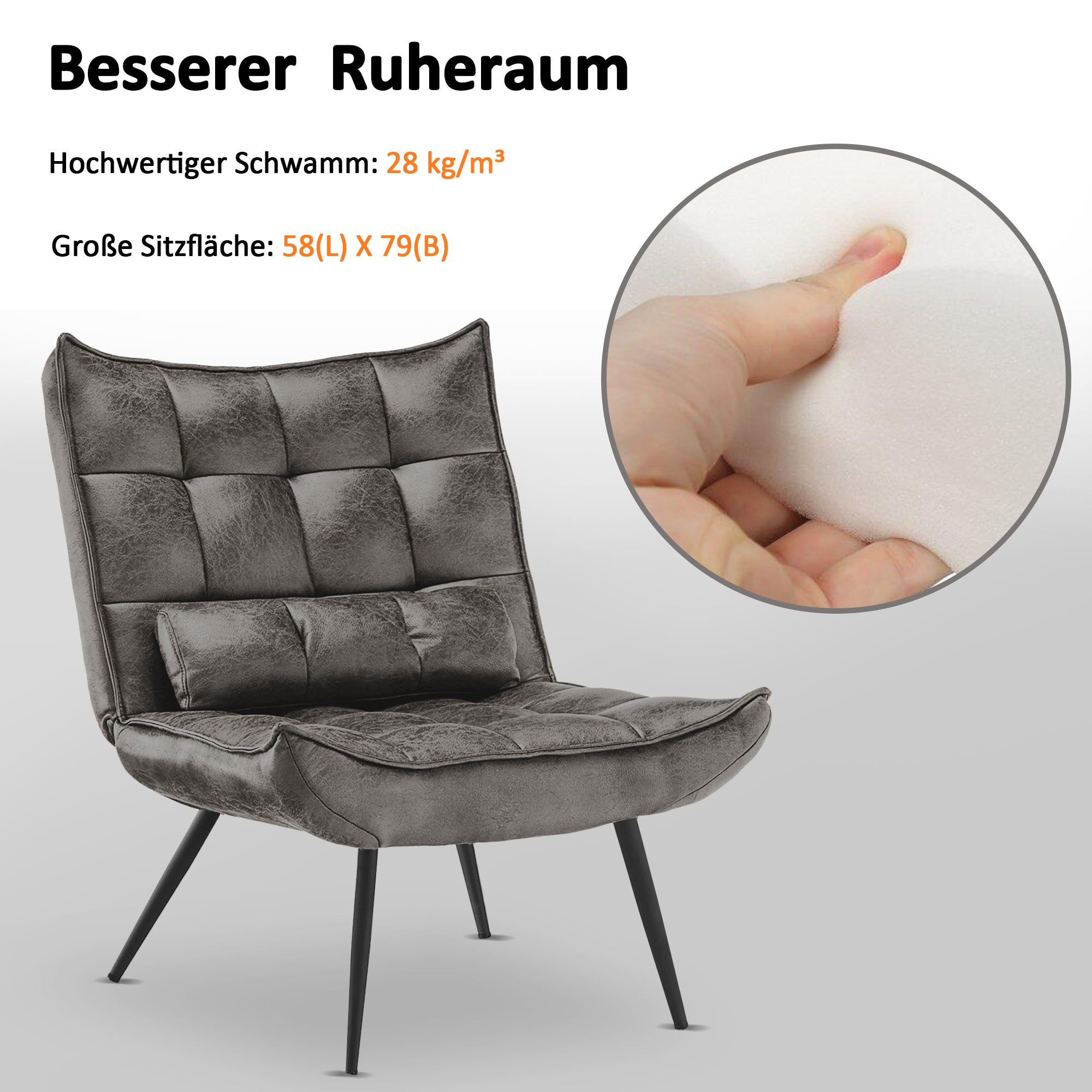 Relaxfauteuil TV-stoel Microvezel met/zonder hocker, 4778, 4779 – foto 37