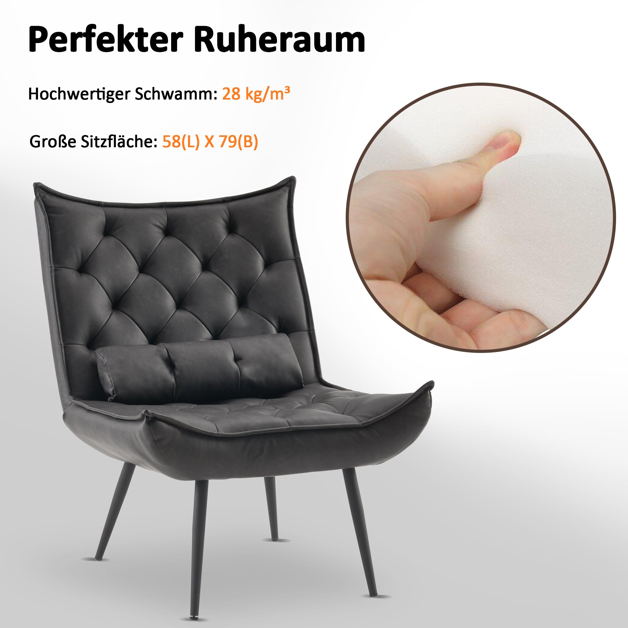 Relaxfauteuil TV-stoel Microvezel met/zonder hocker, 4778, 4779 – foto 9