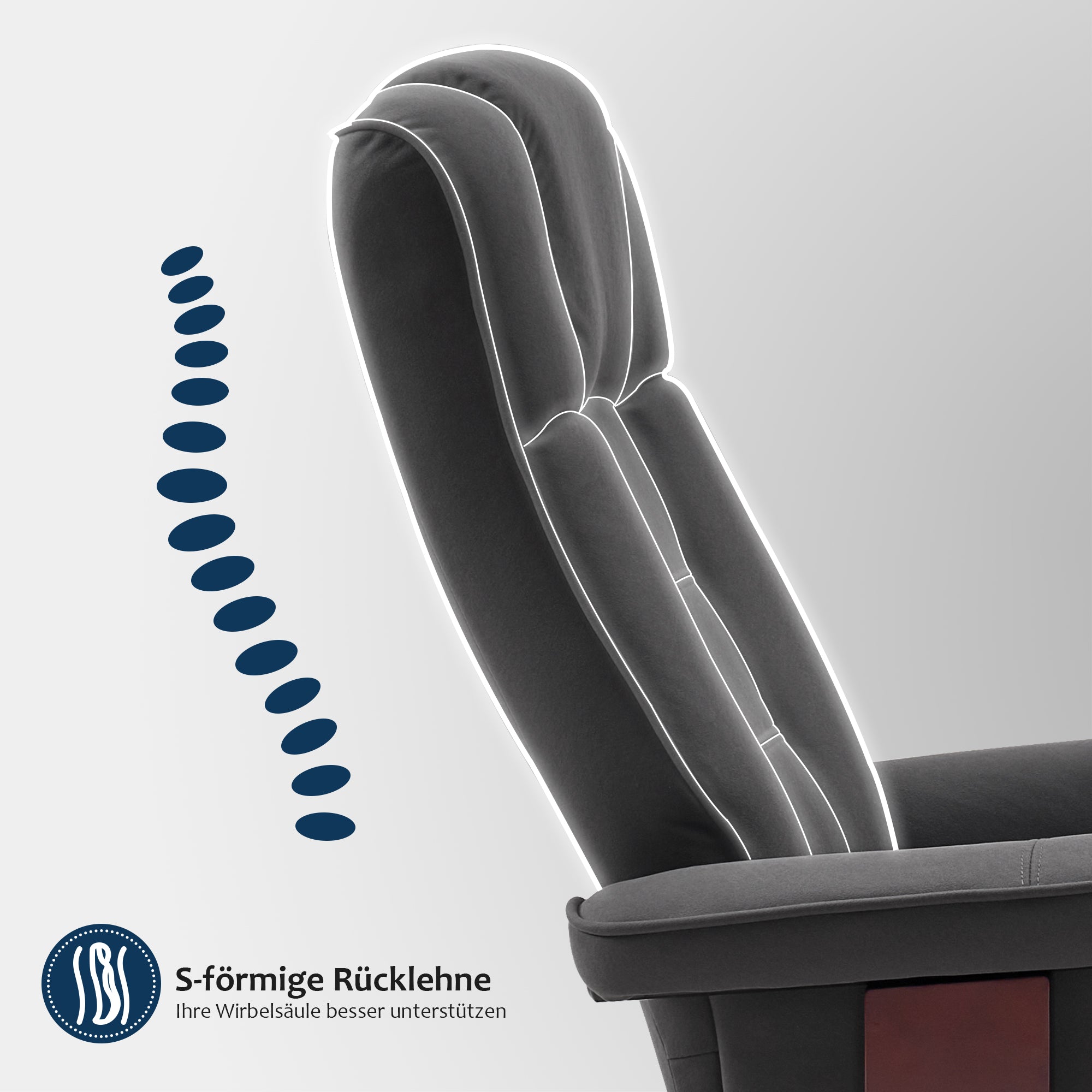 Relaxfauteuil met Hocker, 360° Draaibare TV-stoel met Ligfunctie, 9019 – foto 19