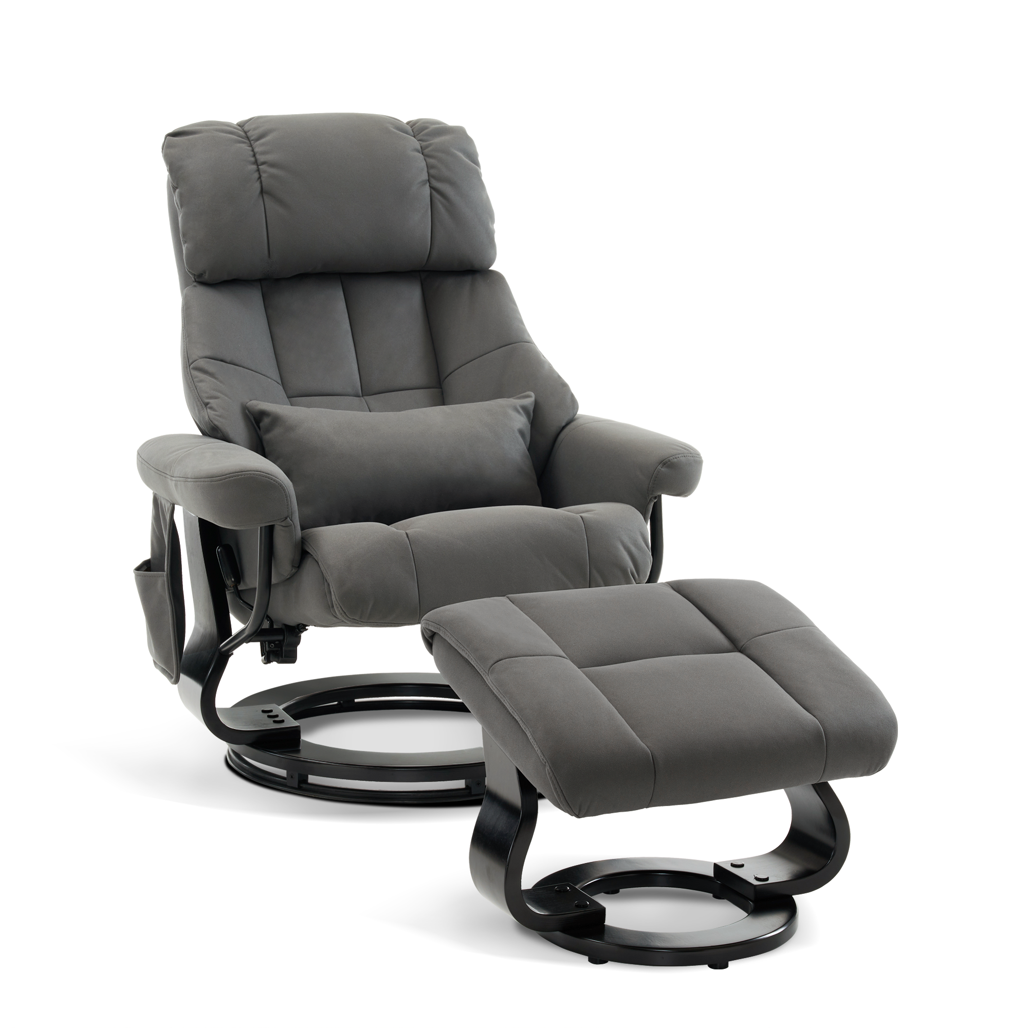 Relaxfauteuil met Hocker, 360° Draaibaar, TV-stoel tot 120 kg, 9066 – foto 18
