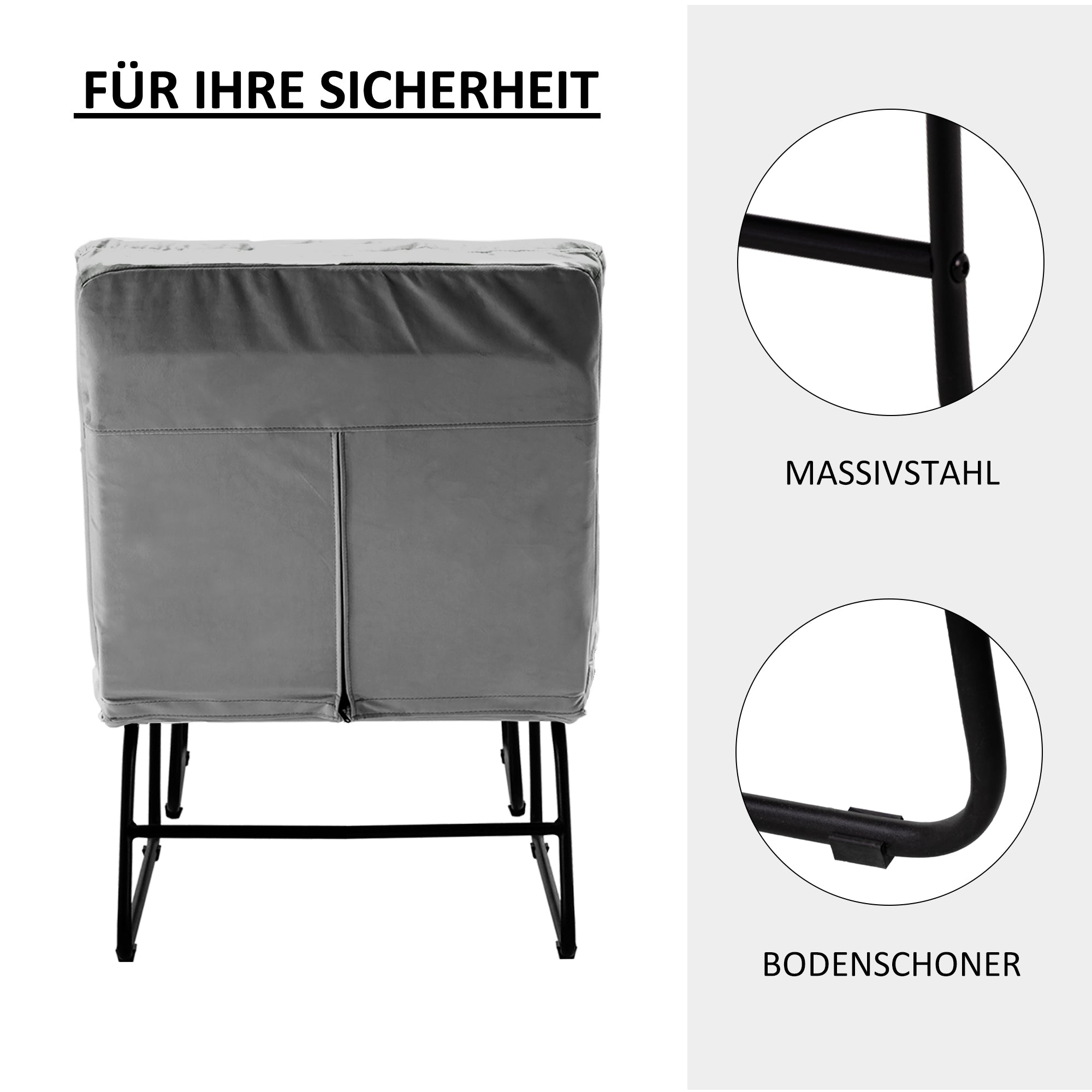 Relaxfauteuil met Hocker, Moderne TV-stoel Loungestoel, 0016/0014 – foto 11