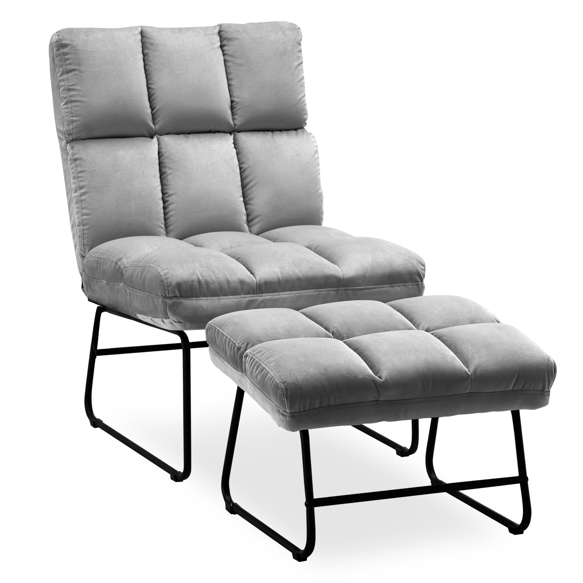 Relaxfauteuil met Hocker, Moderne TV-stoel Loungestoel, 0016/0014 – foto 8