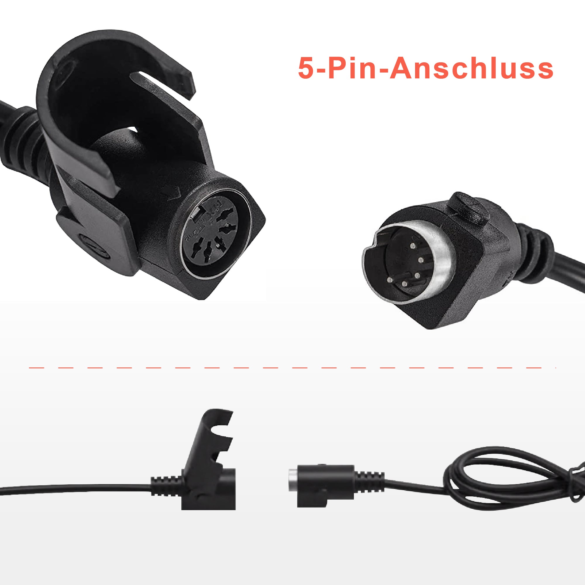 Afstandsbediening voor Relaxfauteuils, 5-pins, 2 LED-knoppen, Zwart – foto 2