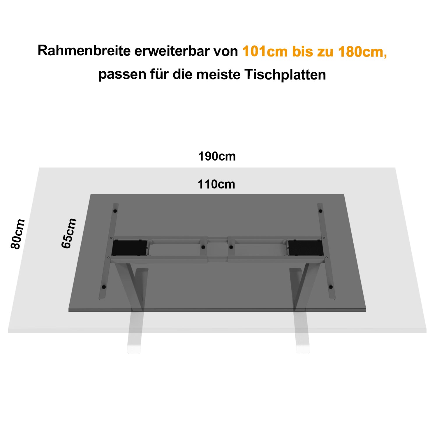 Elektrisch Verstelbaar Bureau onderstel Zit-Sta Bureaus 2 Motoren 0202W – foto 6
