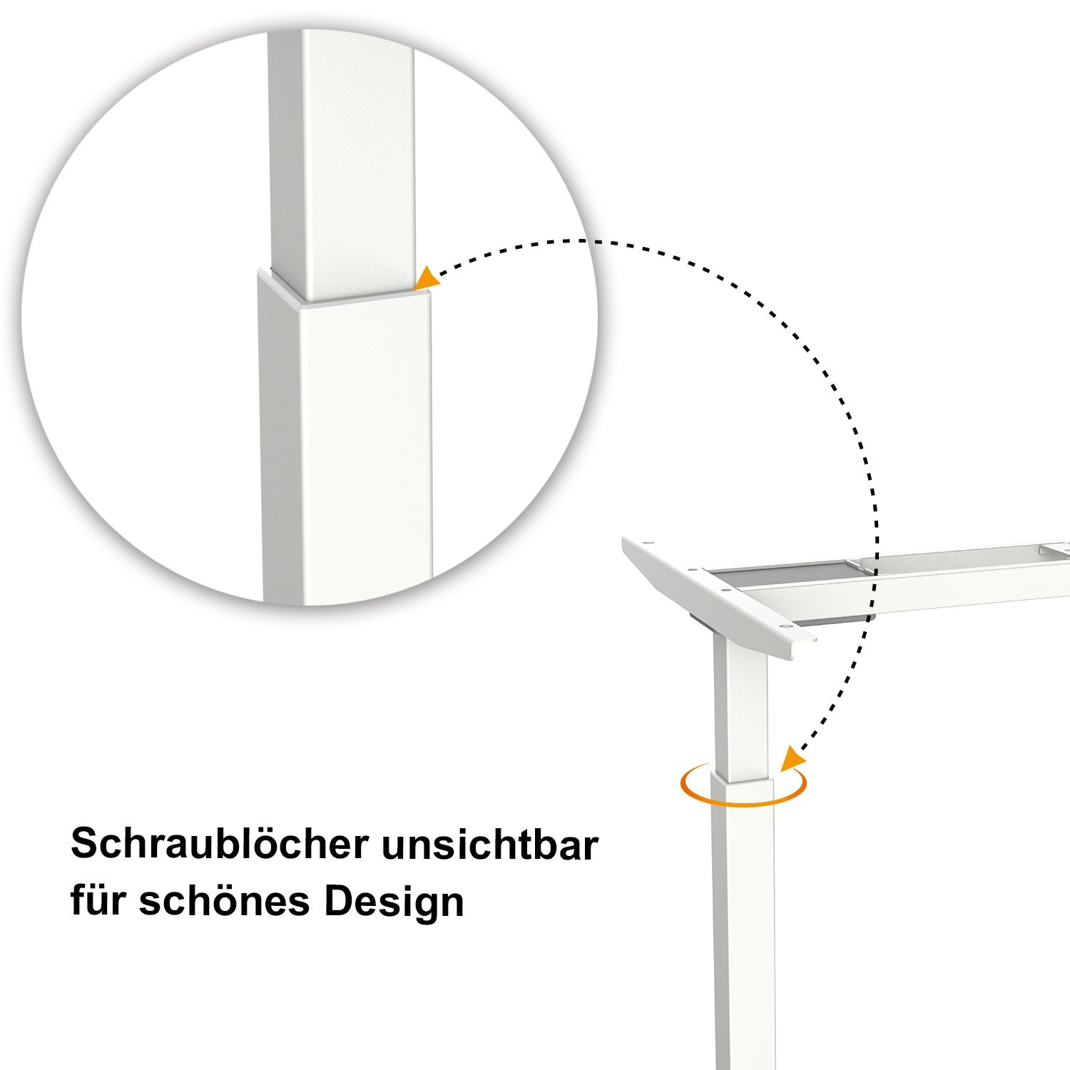 Elektrisch Verstelbaar Bureau onderstel Zit-Sta Bureaus 2 Motoren 0202W – foto 8